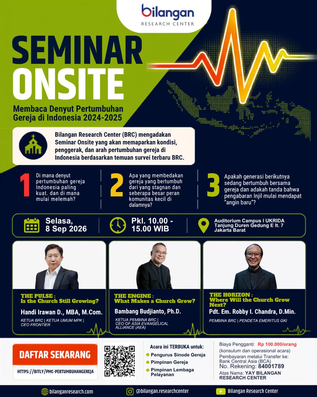 SEMINAR ONSITE - Membaca Denyut Pertumbuhan Gereja di Indonesia 2024–2025
